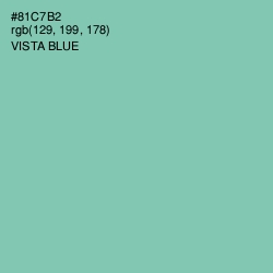 #81C7B2 - Vista Blue Color Image