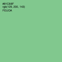 #81C88F - Feijoa Color Image