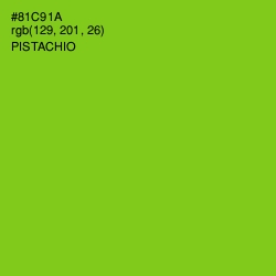 #81C91A - Pistachio Color Image