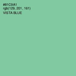 #81C9A1 - Vista Blue Color Image