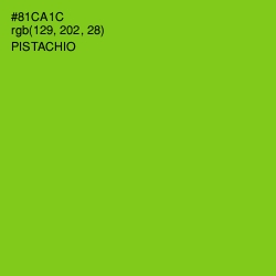 #81CA1C - Pistachio Color Image