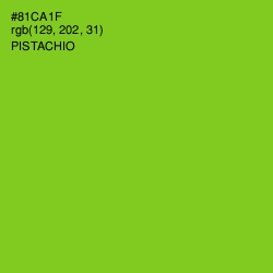 #81CA1F - Pistachio Color Image