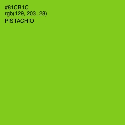 #81CB1C - Pistachio Color Image