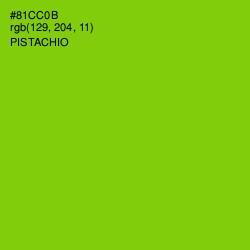 #81CC0B - Pistachio Color Image