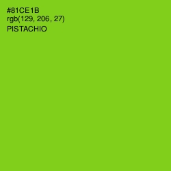 #81CE1B - Pistachio Color Image