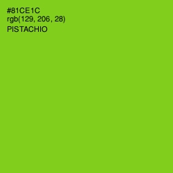 #81CE1C - Pistachio Color Image