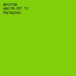 #81CF0B - Pistachio Color Image