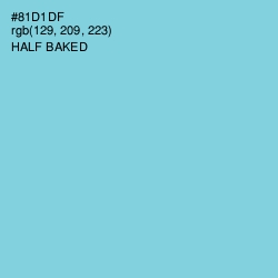 #81D1DF - Half Baked Color Image