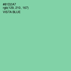 #81D2A7 - Vista Blue Color Image