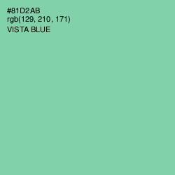 #81D2AB - Vista Blue Color Image