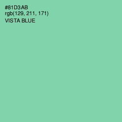 #81D3AB - Vista Blue Color Image