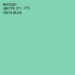 #81D3B1 - Vista Blue Color Image