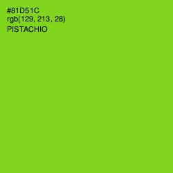 #81D51C - Pistachio Color Image