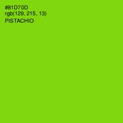 #81D70D - Pistachio Color Image