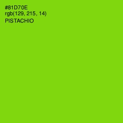 #81D70E - Pistachio Color Image
