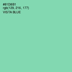 #81D8B1 - Vista Blue Color Image