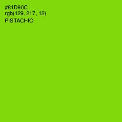 #81D90C - Pistachio Color Image