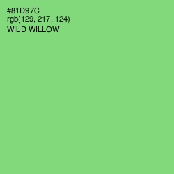 #81D97C - Wild Willow Color Image
