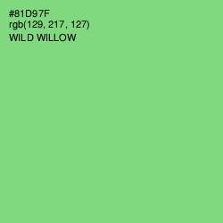 #81D97F - Wild Willow Color Image