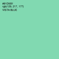 #81D9B1 - Vista Blue Color Image