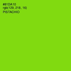 #81DA10 - Pistachio Color Image