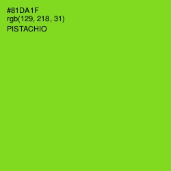 #81DA1F - Pistachio Color Image