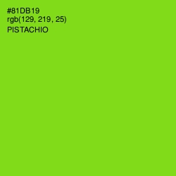 #81DB19 - Pistachio Color Image