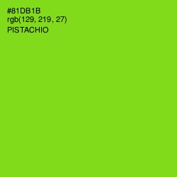 #81DB1B - Pistachio Color Image