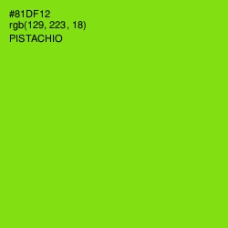#81DF12 - Pistachio Color Image