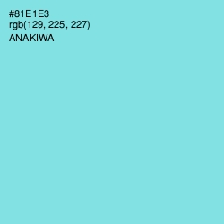 #81E1E3 - Anakiwa Color Image