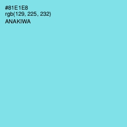 #81E1E8 - Anakiwa Color Image