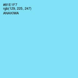 #81E1F7 - Anakiwa Color Image
