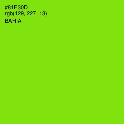 #81E30D - Bahia Color Image
