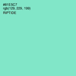 #81E5C7 - Riptide Color Image