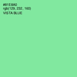 #81E8A0 - Vista Blue Color Image