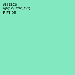 #81E8C0 - Riptide Color Image