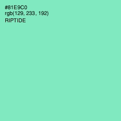 #81E9C0 - Riptide Color Image