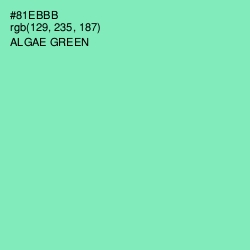 #81EBBB - Algae Green Color Image