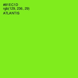 #81EC1D - Atlantis Color Image