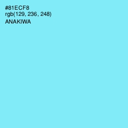 #81ECF8 - Anakiwa Color Image