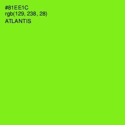 #81EE1C - Atlantis Color Image