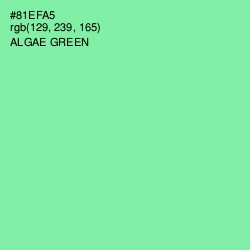#81EFA5 - Algae Green Color Image