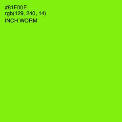 #81F00E - Inch Worm Color Image
