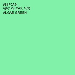 #81F0A9 - Algae Green Color Image