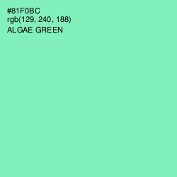 #81F0BC - Algae Green Color Image