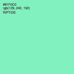 #81F0C0 - Riptide Color Image