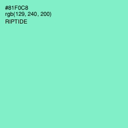 #81F0C8 - Riptide Color Image