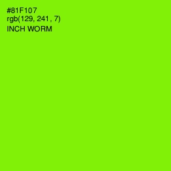 #81F107 - Inch Worm Color Image