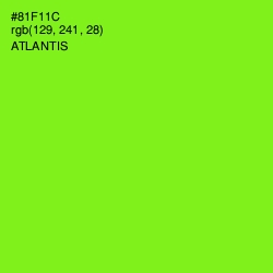 #81F11C - Atlantis Color Image