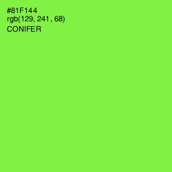 #81F144 - Conifer Color Image